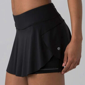 Lululemon Quick Pace Skirt 13" NWT Black Size 10